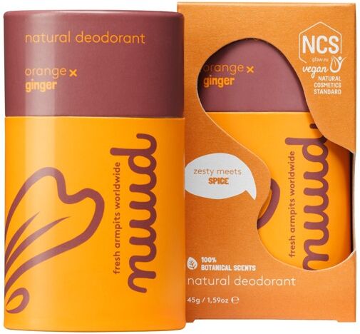 Nuud Natural, Orange x Ginger Deodorant Stick 45gr