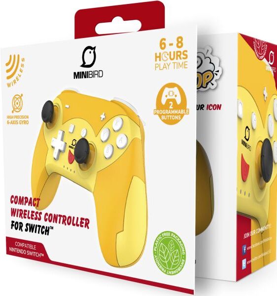 MiniBird Pop Top Wireless Controller-Pika Geel (Switch) Nieuw