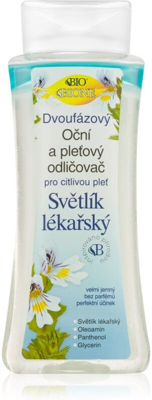 Bione Cosmetics Eyebright two-phase makeup remover for face and eyes 255 ml