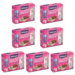 Vitakraft Katzenfutter Poesie DeliSauce, Multipack Fisch - 7x 6 Beutel