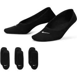 3er Pack NIKE Everyday Lightweight Training Füßlinge Damen black/white 34-38