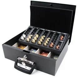 hjh OFFICE Geldkassette SAFE I Stahl