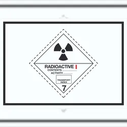 HB-Druck Schild radioaktive Stoffe Symbol Radioactive I-WEISS A3 (297x420mm)