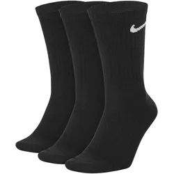 Nike Unisex Everyday Lightweight Crew Socks (3 Pairs) schwarz