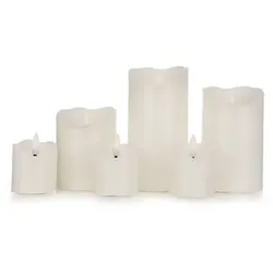 ELAMBIA 6 LED-Kerzen Stumpenkerzen & Votivkerzen Flamme Luma, Timer