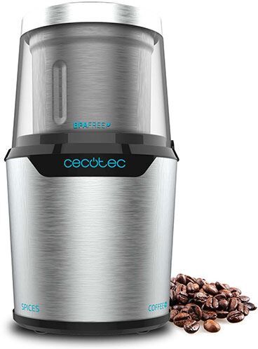 Cecotec Moinho Café Eléctrico  TitanMill 300 DuoClean - Aço inoxidável