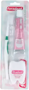 Oradent Brush + Dental Floss + Toothpaste