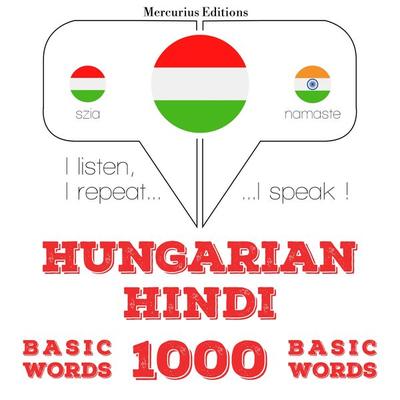 Magyar - hindi: 1000 alapszó - JM Gardner, Audio, 9782821149311