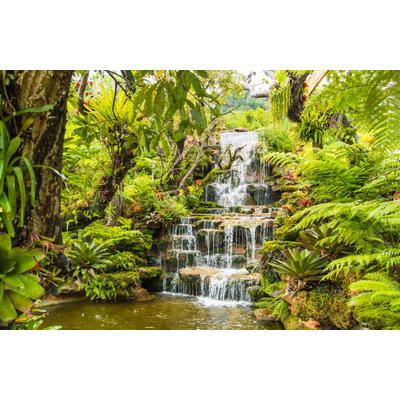 Fototapete PAPERMOON "WASSERFALL", bunt, B:2,5m L:1,86m, Vlies, Tapeten
