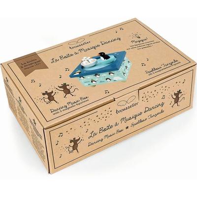 TROUSSELIER - Spieluhr mit tanzenden Pinguine, magnetisch