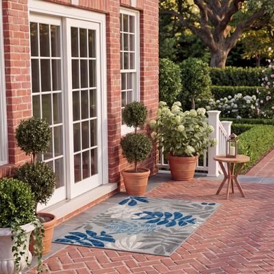 SAFAVIEH Cabana Laila Indoor/ Outdoor Waterproof Patio Floral Rug