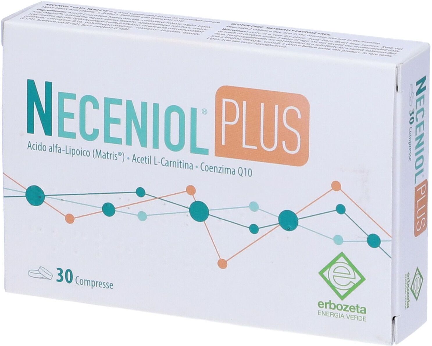ERBOZETA SpA Erbozeta, Neceniol Plus, 30 Compresse