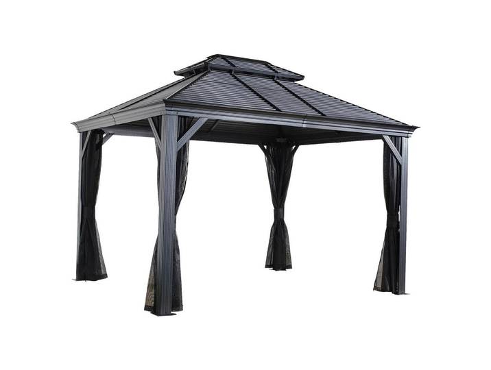 Pavillon Mykonos 425x299 cm sturmfest Gartenpavillon