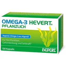 OMEGA-3 HEVERT PFLANZLICH 120 St Weichkapseln
