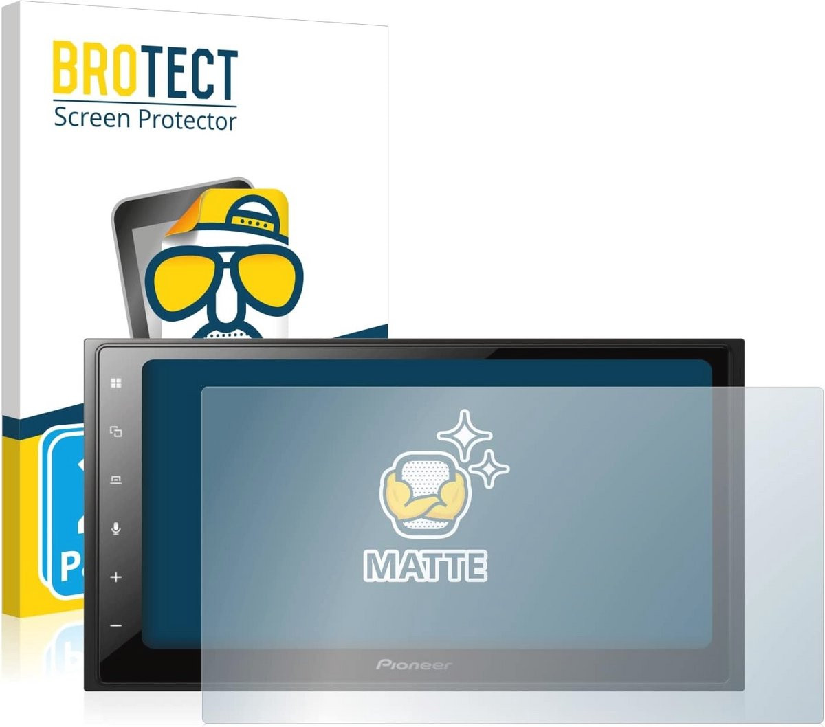 Antireflecterende Screen Protector voor Pioneer SPH-DA250DAB - Mat en Ontspiegelend