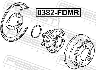 Febest Radnabe 0382-Fdmr Hinterachse Für Honda
