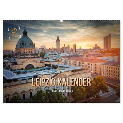 Leipzig Kalender Perspektiven (Wandkalender 2027 DIN A2 quer), CALVENDO Monatskalender