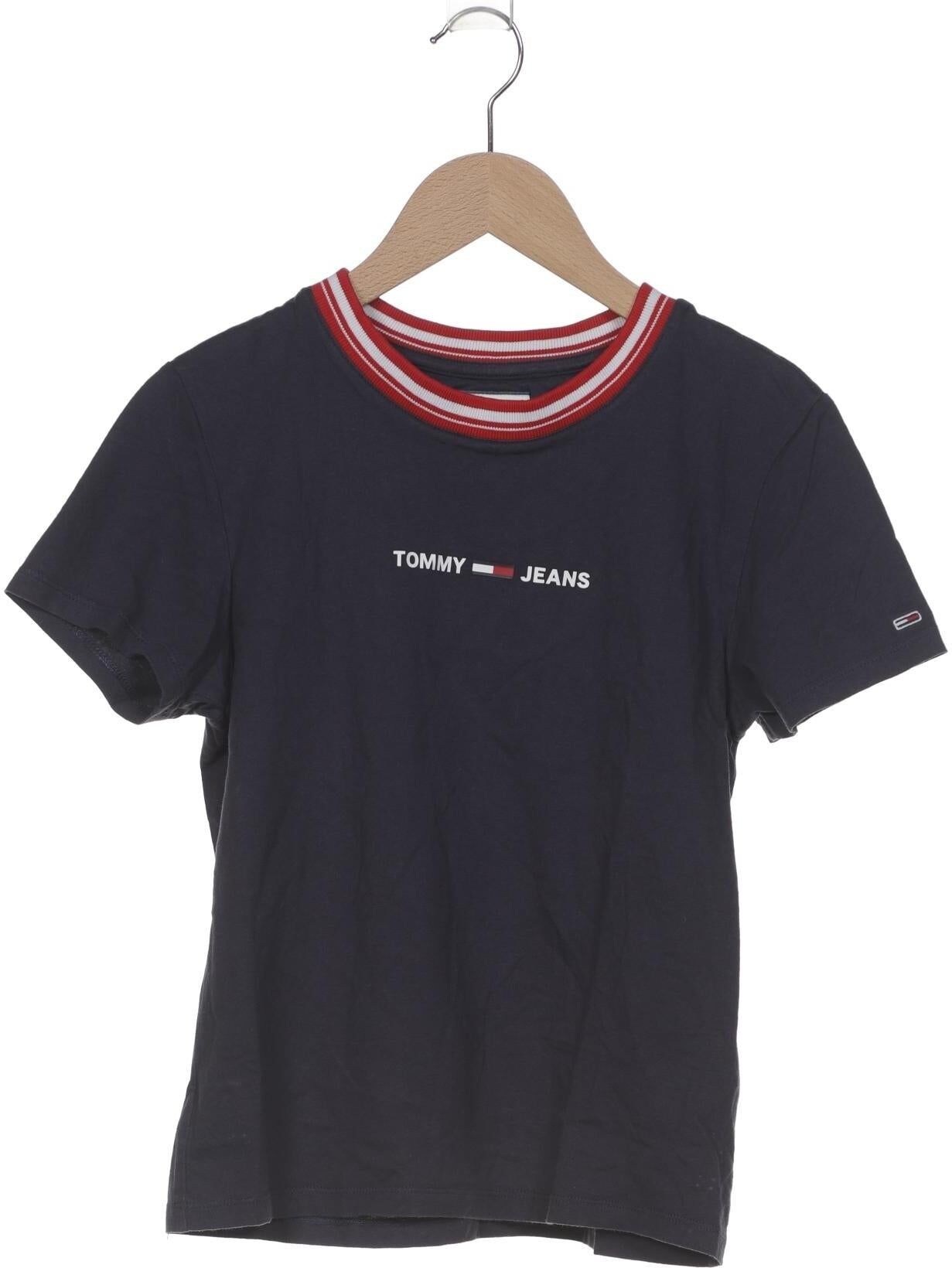 Tommy Jeans Damen T-Shirt, Marineblau, Gr. XS, Baumwolle - Second Hand