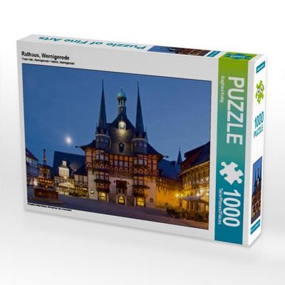 CALVENDO Puzzle Rathaus, Wernigerode | 1000 Teile Lege-Größe 64x48cm Foto-Puzzle für glückliche Stunden