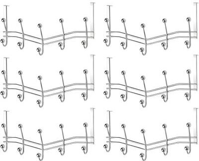 ​YBM Home Silver Chrome Over the Door Hanger Hooks