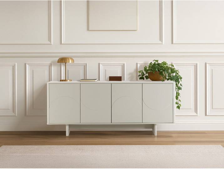 Buffet 4 portes 180 cm ESTEBAN formes géométriques