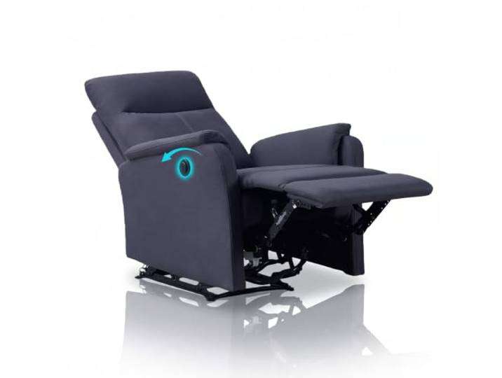 DeRUCCI Fernsehsessel mit Liegefunktion, Relaxsessel mit Liegefunktion,Liegesessel grau,Elektrischer Liegesessel, Ergonomische Design für Fernsehen, Arbeiten und Schlafen