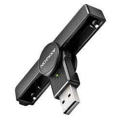 AXAGON CRE-SMPA Einbau-Speicherkartenleser USB-A (USB 2.0) Schwarz