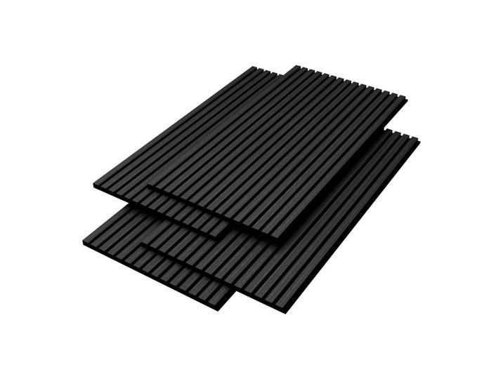 Neu.holz Akustik Wandpaneel-Set Vang 4-Tlg. Iii., Silbereichenfarben, Holzwerkstoff, Kunststoff, 60x120x2.1 cm, Wandverkleidung, Akustikpaneele