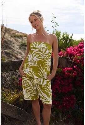 O'Neill s Marissa Tube Top in Chartreuse, Size Large, Viscose
