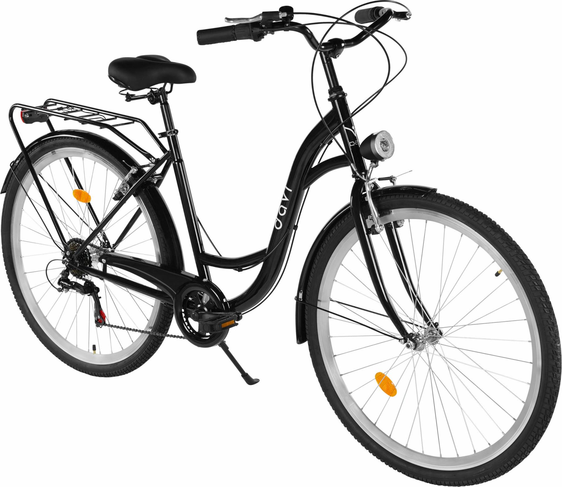 Herrenfahrrad Dallas Men 28", für 165-190 cm, 7 Gänge, Schwarz