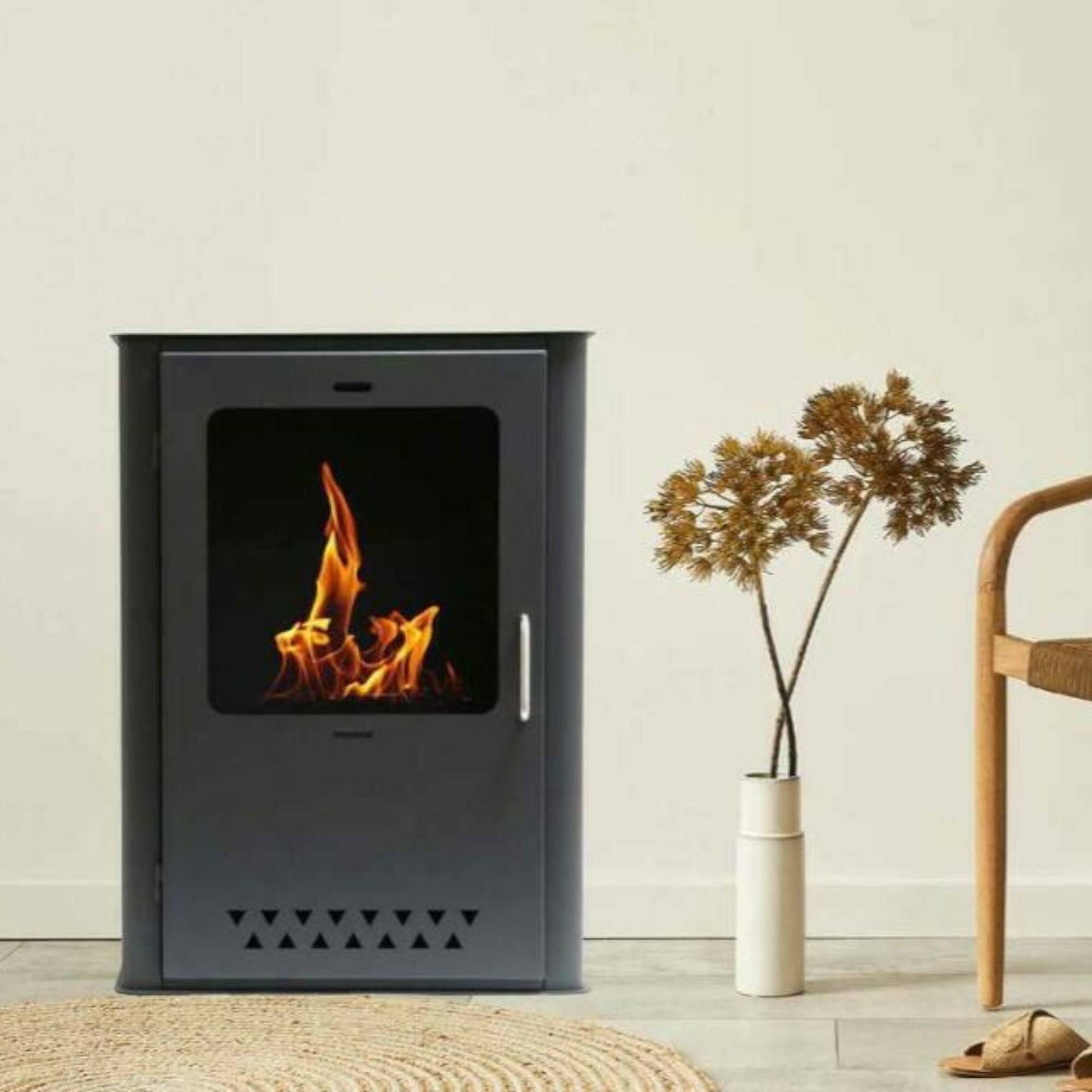 Dmora Bioethanol-Ofen Dstrootma 30x50x68h cm Grau