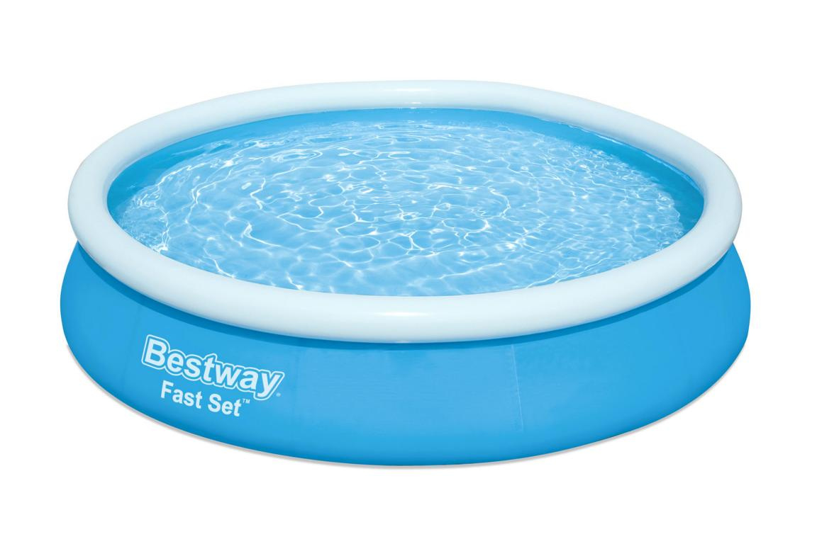 BESTWAYDEUT Fast Set Pool Ø 366x76 cm mit Filterpumpe 12V 10005683