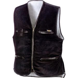 teXXor Arbeitsweste Breitcordweste Vega 4200, gefüttert, schwarz, Größe 3XL