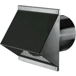 Wolf CWL Excellent Wandhaube 2575806 schwarz, DN 125 mm