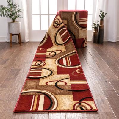Well Woven Custom Size Runner Barclay Arcs & Shapes Modern Hallway Stair Rug