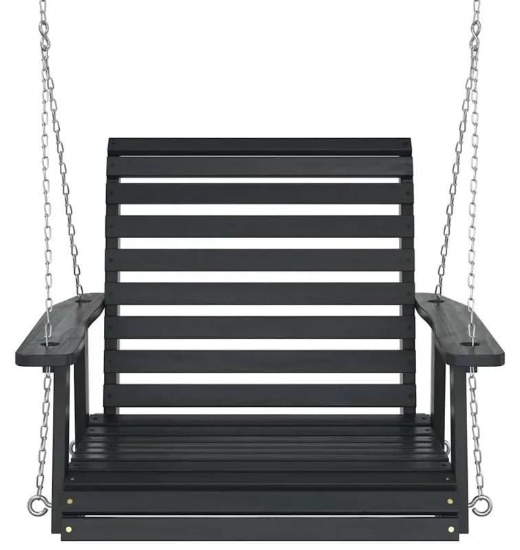 Gartenschaukelstuhl - Hängesessel aus Stoff - Metallketten - 110 kg Tragkraft - Ergonomisch - Für Terrasse Balkon Veranda - Armeegrün