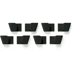 Tchibo - 4 Wandhalterungen für Deckel - schwarz