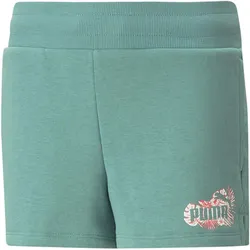 PUMA Essentials+ Flower Power Shorts Mädchen 84 - adriatic 176