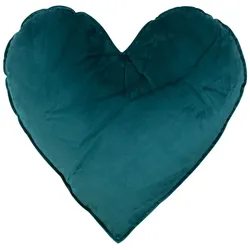 Kissen HEART (BHT 45x45x15 cm) - türkis - BHT 45x45x15 cm