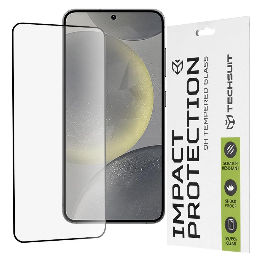 Techsuit - 111D Full Cover / Full Glue Glass - Samsung Galaxy S24 / S25 - Black (Samsung Galaxy S24, Samsung Galaxy S25) (56345204)