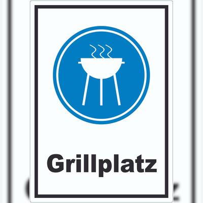 HB-Druck Grillplatz Aufkleber A7 (74x105mm)