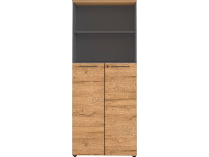 GERMANIA GW-Agenda, Mehrzweckschrank, abschliessbar, optional mit 2 offenen Fächern, Masse 80x197 cm, Made in Germany