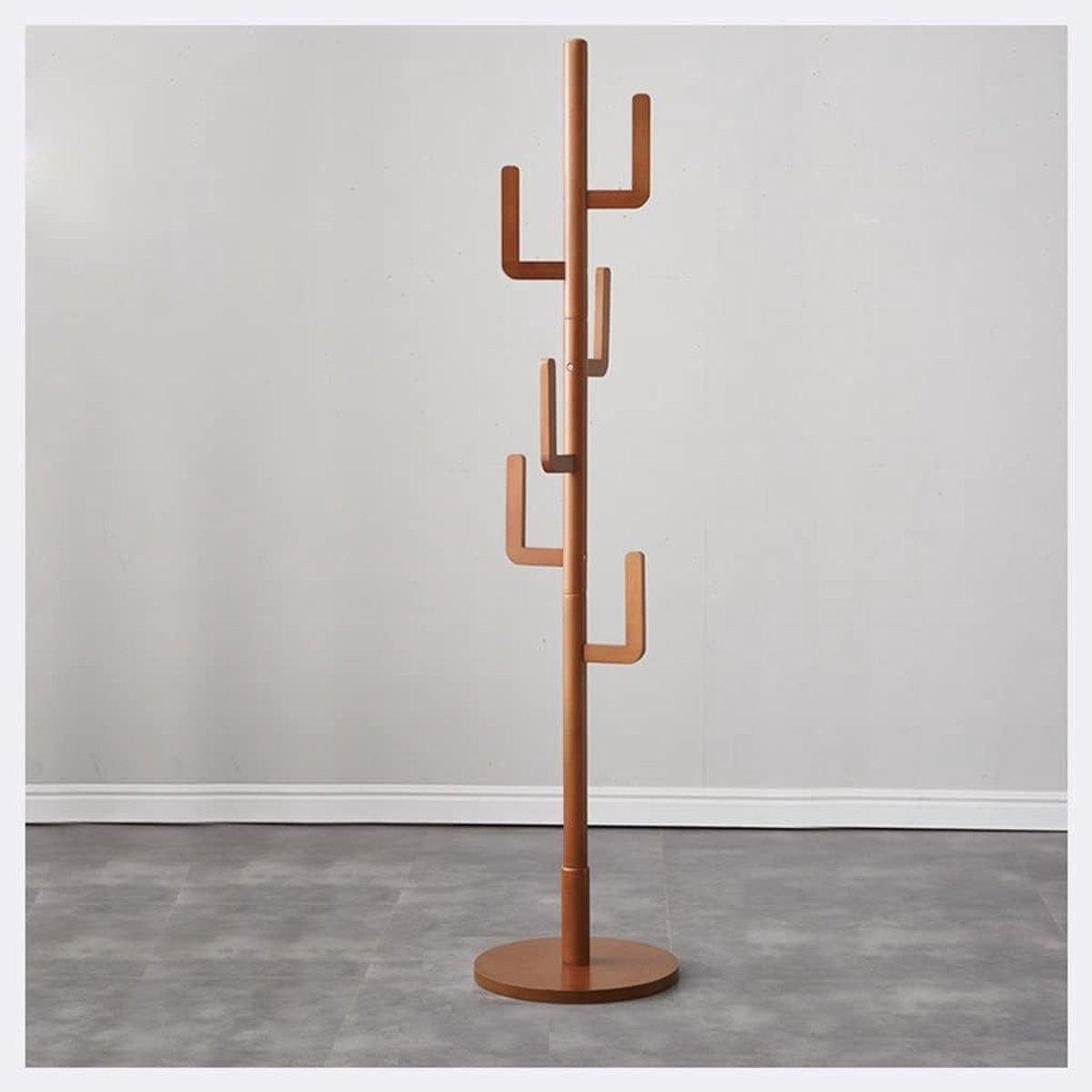 Kapstok Boom Kledingrek Staand met Cactus Design in Bruin, Hoogte: 180 cm