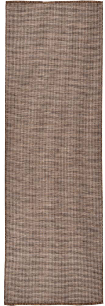 August Grove Weeden Hand Woven Indoor / Outdoor Area Rug Brown Rectangle 80 x 250cm