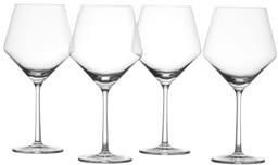 Zwiesel Glas Pure Crystal Glass, 15.7 Oz. Beaujolais (Set of 4), Clear