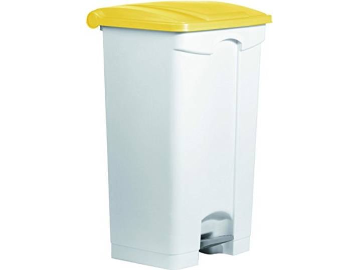 Helit H2402318 - Tret-Abfallbehälter the step 90L, gelb