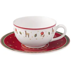 Villeroy & Boch, Tasse, Toy's Delight Milchkaffeetasse mit Untertasse (260 ml, 2x)