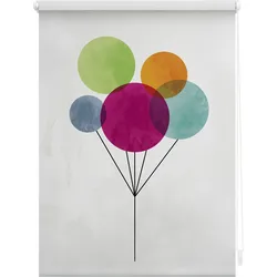Lichtblick Rollo Klemmfix, ohne Bohren, Verdunkelung, Ballon - Bunt