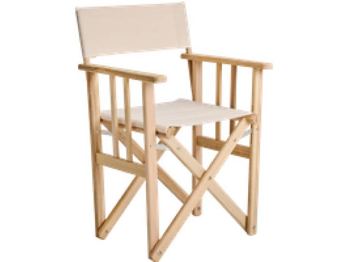 Chaise Metteur en Scène en Bois et Coton LONA