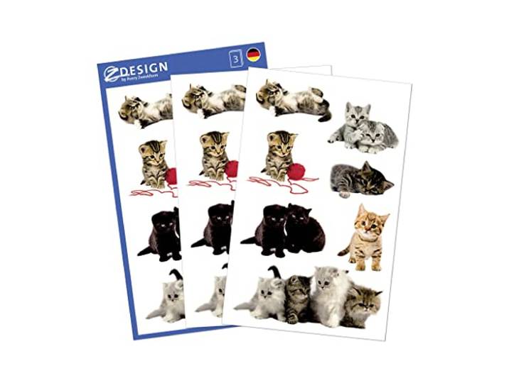 AVERY Zweckform Papieren stickers met Design School Kittens